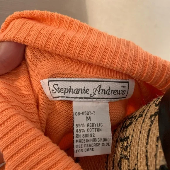 Stephanie Andrews Salmon Turtleneck - Picture 5 of 6